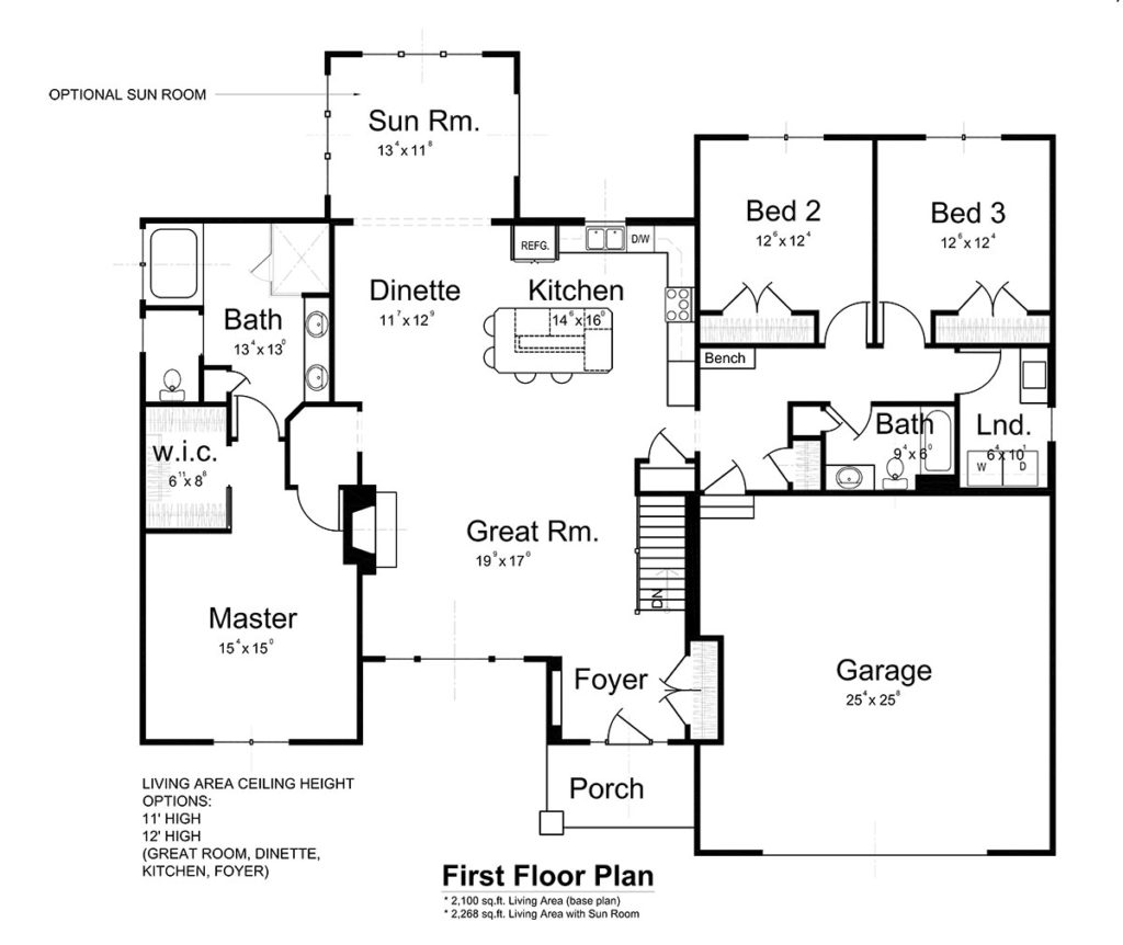 Rea Custom Homes Cumberland II First Floor Plan