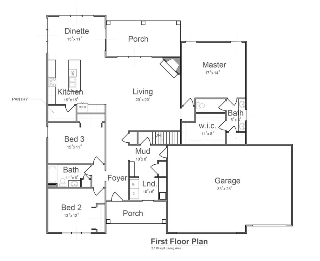 Rea Custom Ranch Homes Somerset Floor Plan
